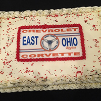 Cakes were decorated with East Ohio Region and Corvette logos