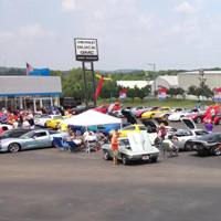 We had 58 vechiles at the Chuck Nicholson car show. Much thanks to Chuck Nicholson and staff.
