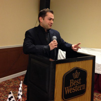Ryan McManus, speaker at our East Ohio Regional banquet at Best Western in Wooster